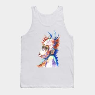 Cute Rainbow Orangutan Monkey painting Tank Top